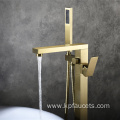 Floor Mount Brass Freestanding Bathtub Faucet